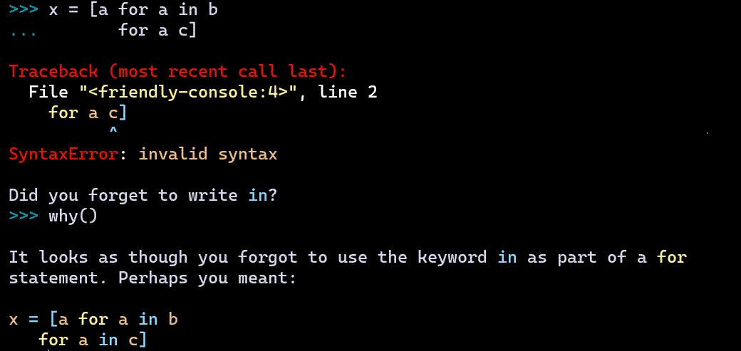 Only Python: Friendly-traceback: testing with Real Python