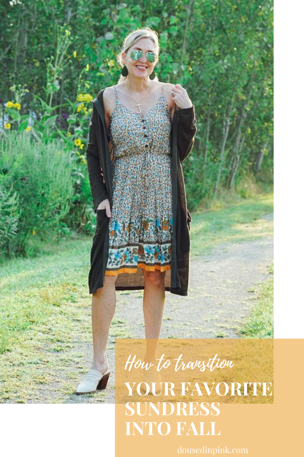 how to transition summer dresses into fall