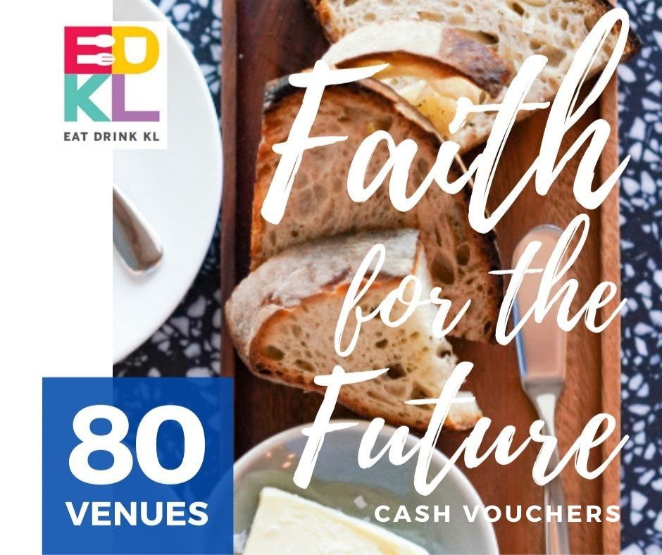 edkl faith for the future: cash vouchers at 80 restaurants & retailers
