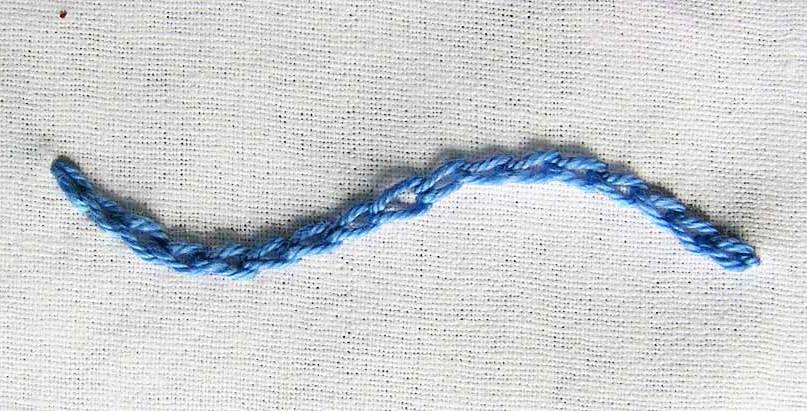 Mẫu thêu móc xích