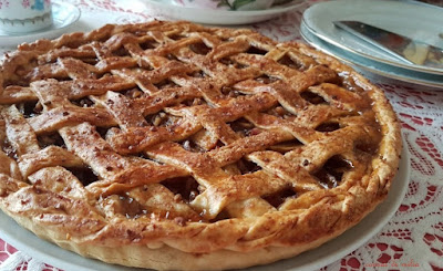 Tarta de granadas y manzanas