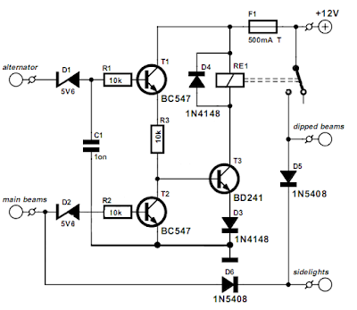 Automatically Lights On! Schematic - Circuit Diagram and Electronic