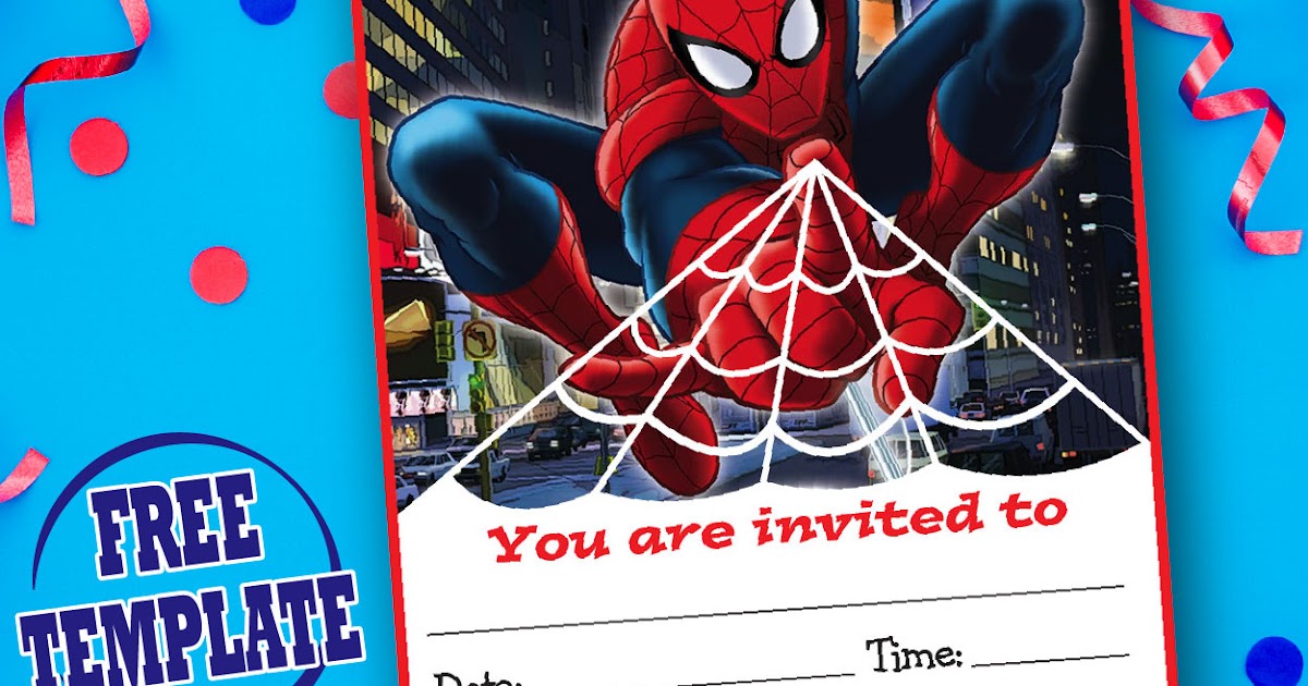 Piccolefeste Free Download Spiderman Invitation Template Birthday Party