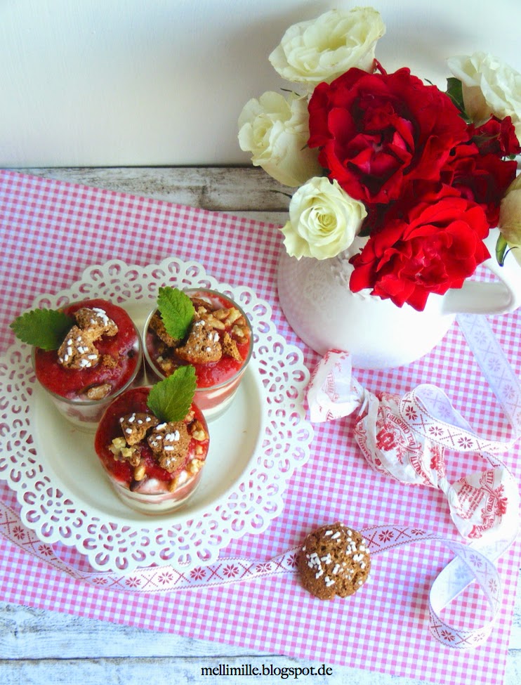 mellimille: Amo le fragole... Italienische Erdbeer-Schichtspeise