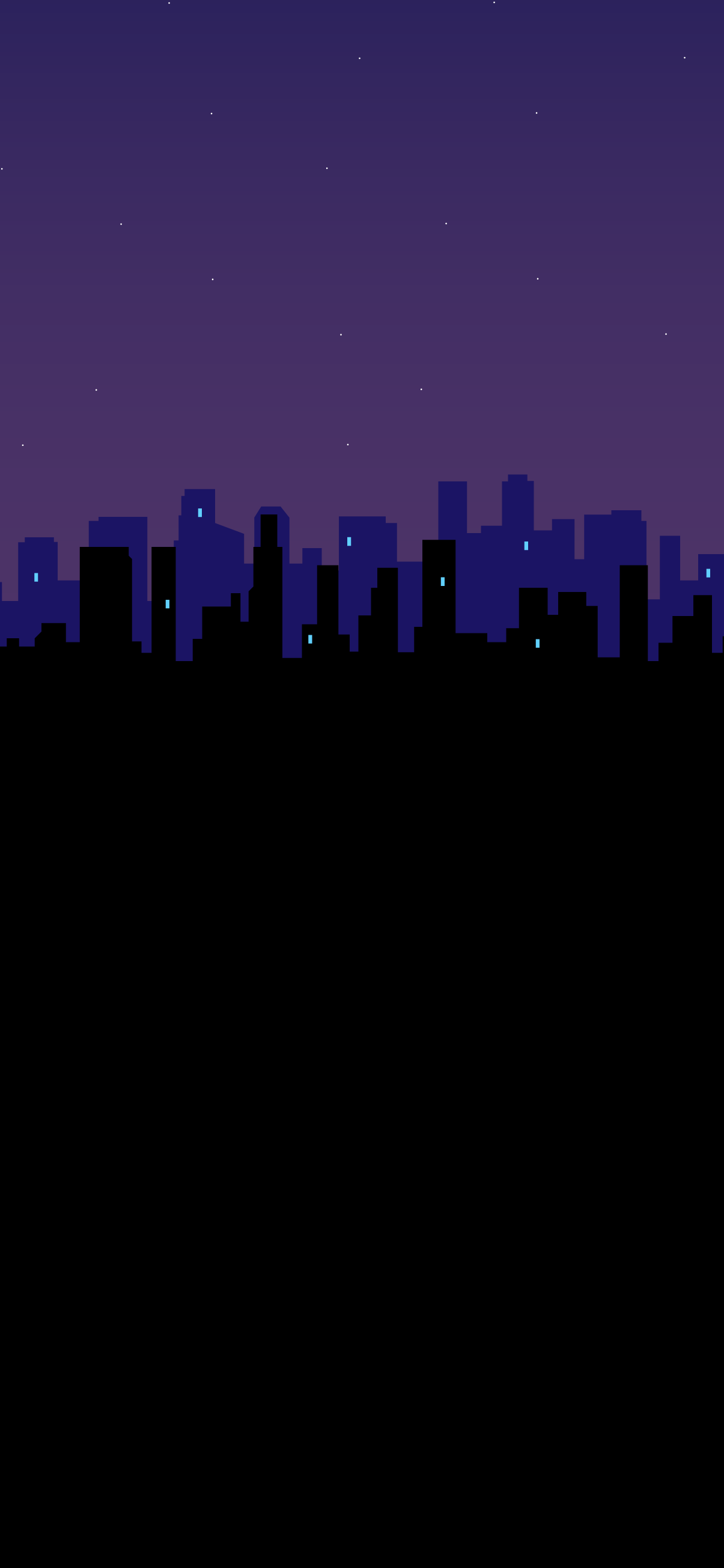 city silhouette amoled black wallpaper night