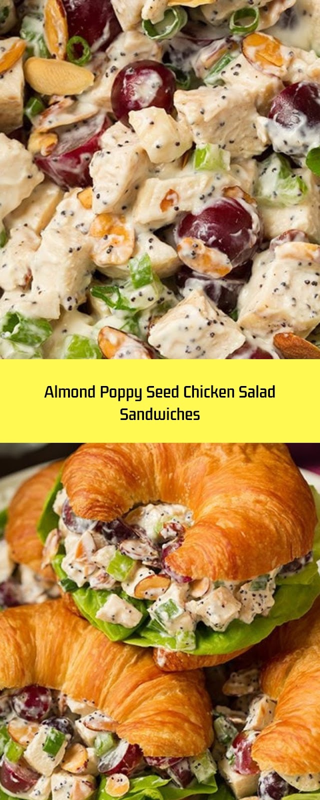 Almond Poppy Seed Chicken Salad Sandwiches Delicious My Food
