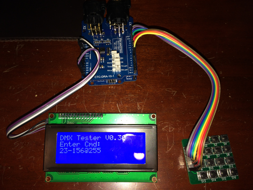 DMXTester: Arduino DMX Tester - Inexpensive Tester for Sending DMX-512