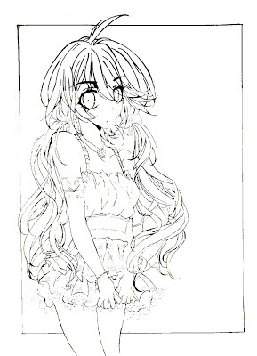Menina em estilo mangá (desenho)