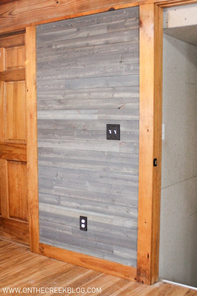 DIY Rustic Shiplap in the Kitchen