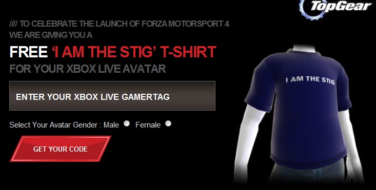 Free Avatar Gear: I AM THE STIG