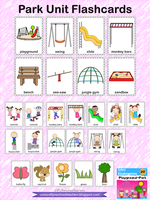 playground picture cards flashcards