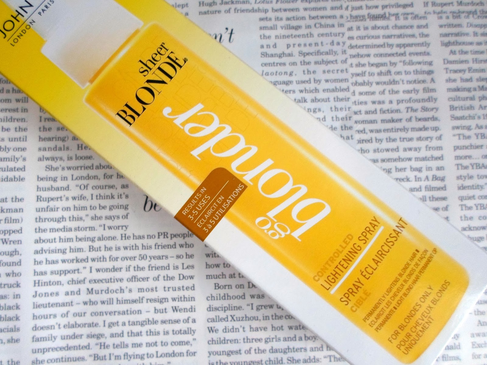 John Freida Sheer Blonde Go Blonder Lightening Spray The Beauty Type