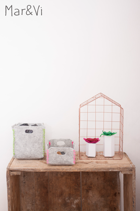 tutorial cestas de fieltro