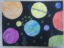 planets texture grade 1st planet stars space draw miss young