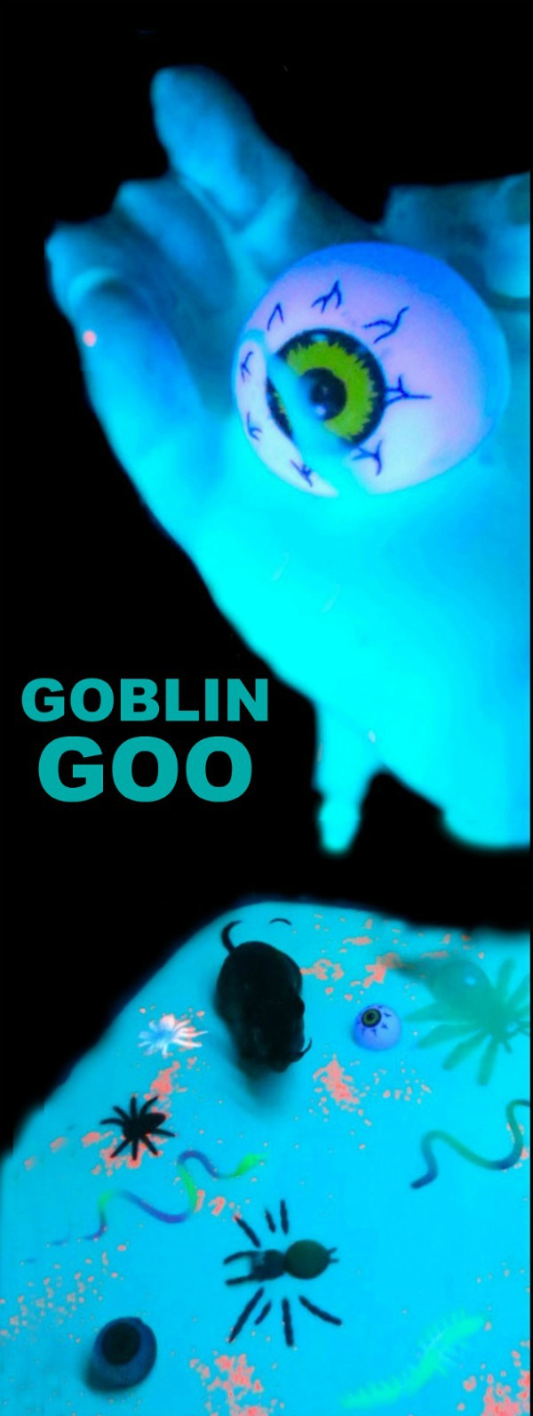 How to make Goblin GOOP for kids- a super fun Halloween activity!!