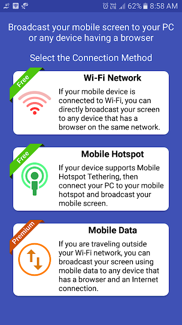 Various Ways to connect phone using PC