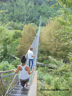 Ironworks Suspended Bridge, near Abetone, Italy
