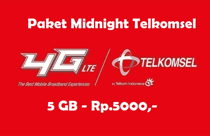 Cara Daftar Paket Midnight Telkomsel Termurah 5gb Rp 5000 Paket Internet