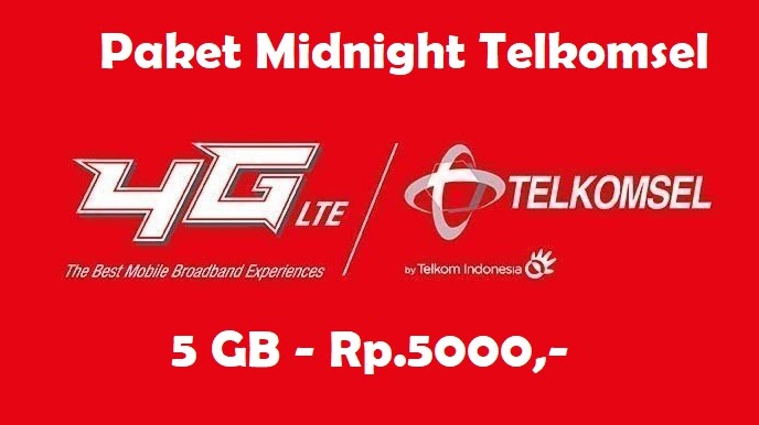 Cara Daftar Paket Midnight Telkomsel Termurah 5gb Rp 5000 Paket Internet