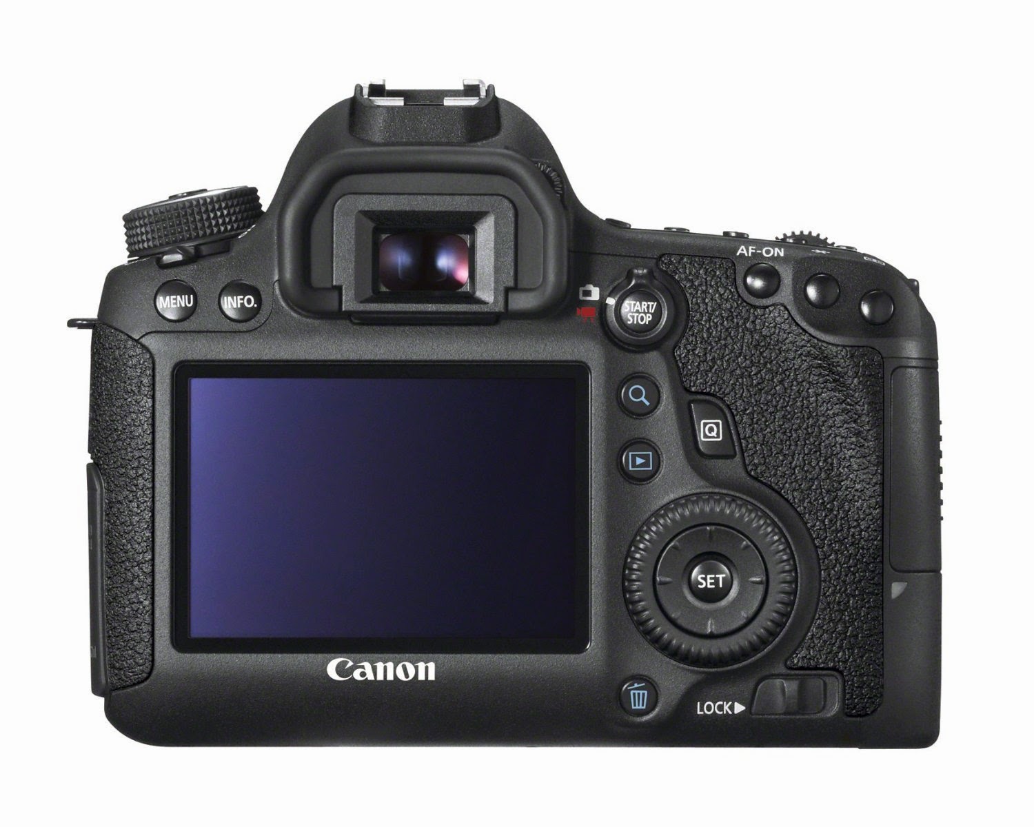 Canon EOS 6D 20.2 MP CMOS Digital SLR Camera, reviewed, picture of rear