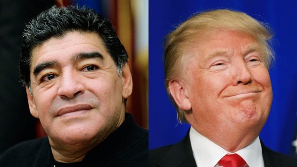 Diego Maradona a été interdit de visa aux États-Unis pour avoir qualifié Donald Trump "marionnette" Diego Maradona a été interdit de visa aux États-Unis pour avoir qualifié Donald Trump "marionnette"