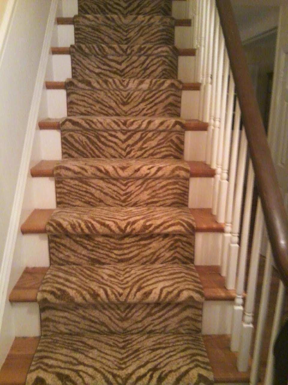 Floor Installation Photos: Royal Dutch Tiger Print Stair ...