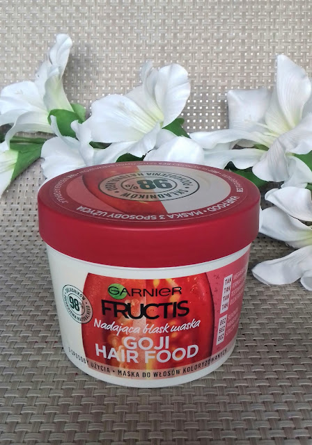 Garnier fructis goji hair food maska nadająca blask do włosów koloryzowanych