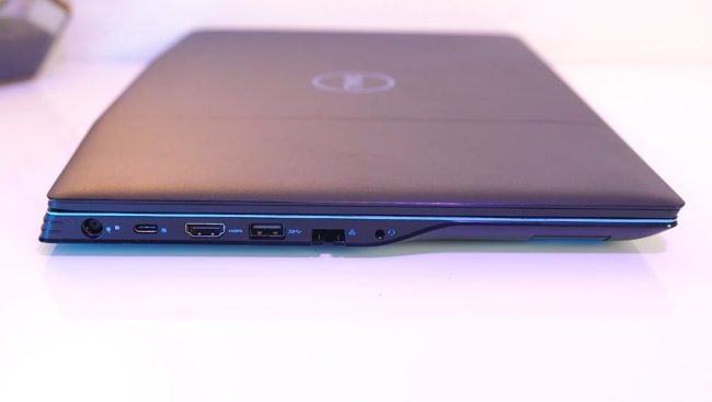 Ports on the left side of Dell G3 3500.
