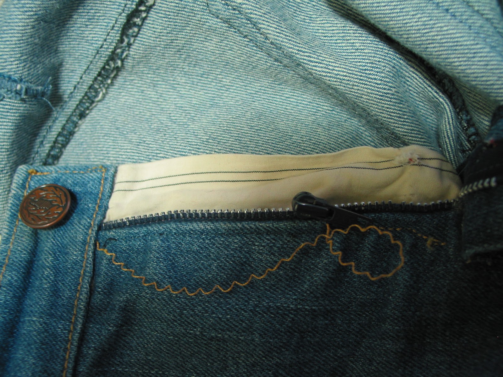 JillyBeJoyful: Replacing a Broken Jeans Zip