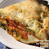 Recipe and Rave Reviews: Tomato, Mozzarella, and Basil Pesto Pie with
and Easy Cheesy Biscuit Crust