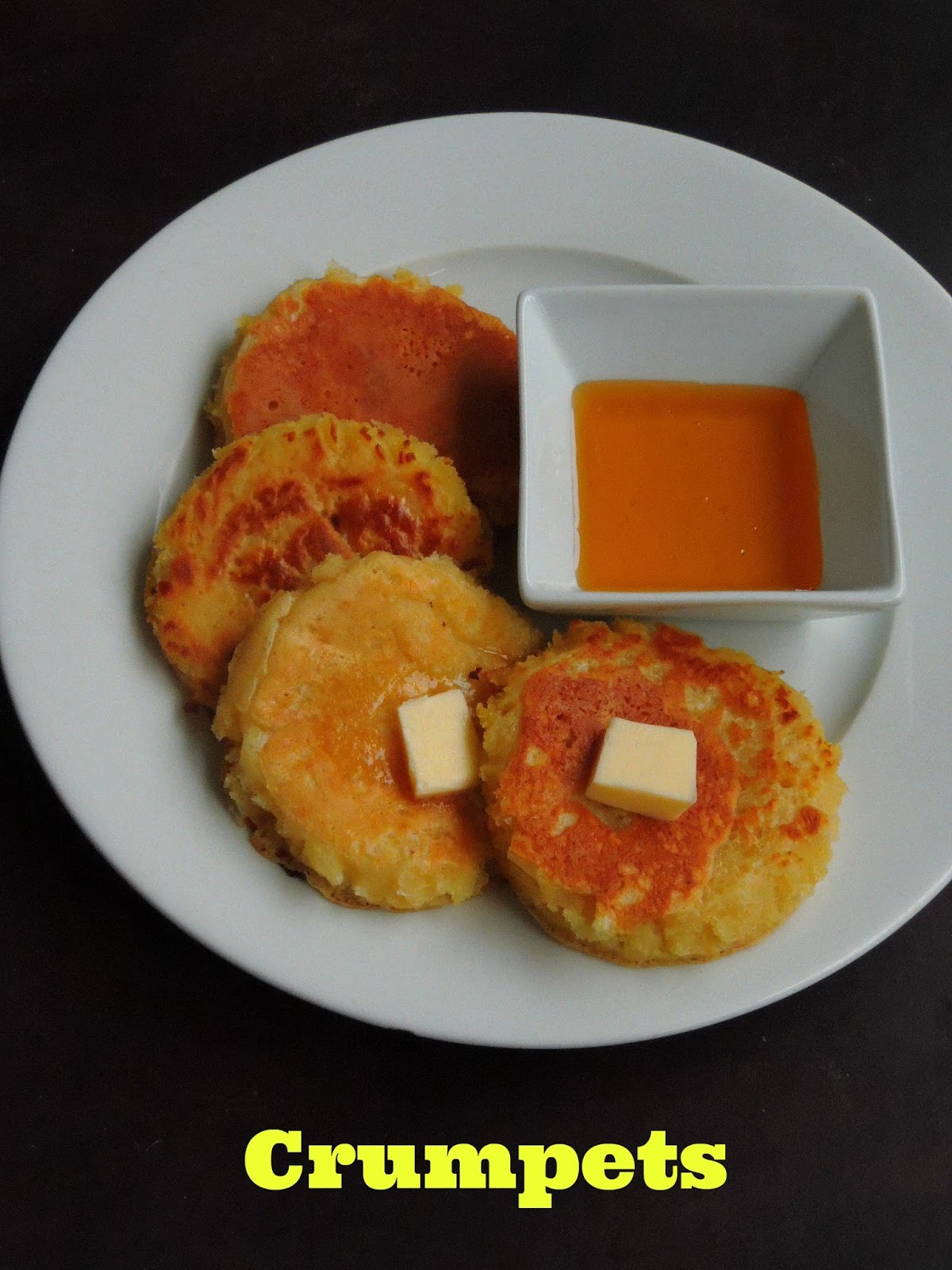 Priya's Versatile Recipes: Homemade Crumpets/Crumpets