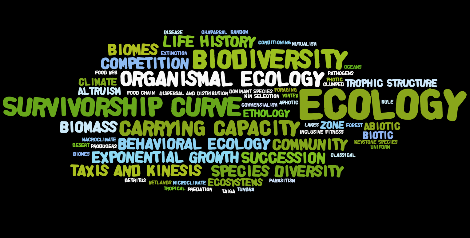 Sean Nguyen Biology AP Blog Ecology Wordle
