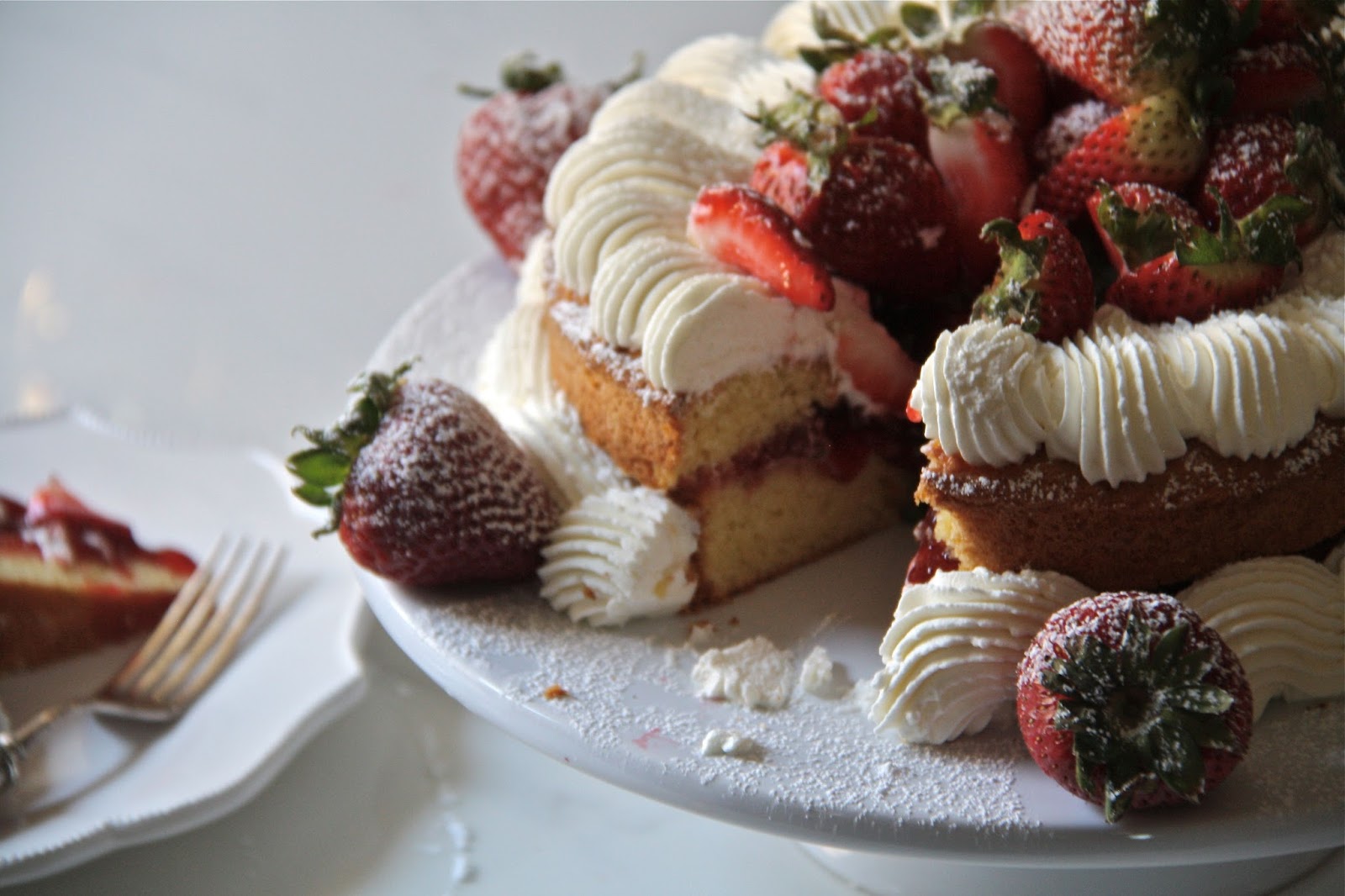 salted sugared spiced™ Strawberry Jam Sponge Cake