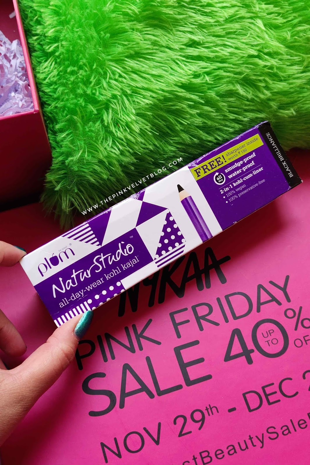 Nykaa Pink Friday Sale 2019 PR BOX Unboxing - Up to 40% off - Plum Natur Studio All-Day-Wear Kohl Kajal + Free Flip-Tip Sharpener Nykaa Pink Friday Sale 2019 PR BOX Unboxing - Up to 40% off - Plum Natur Studio All-Day-Wear Kohl Kajal + Free Flip-Tip Sharpener