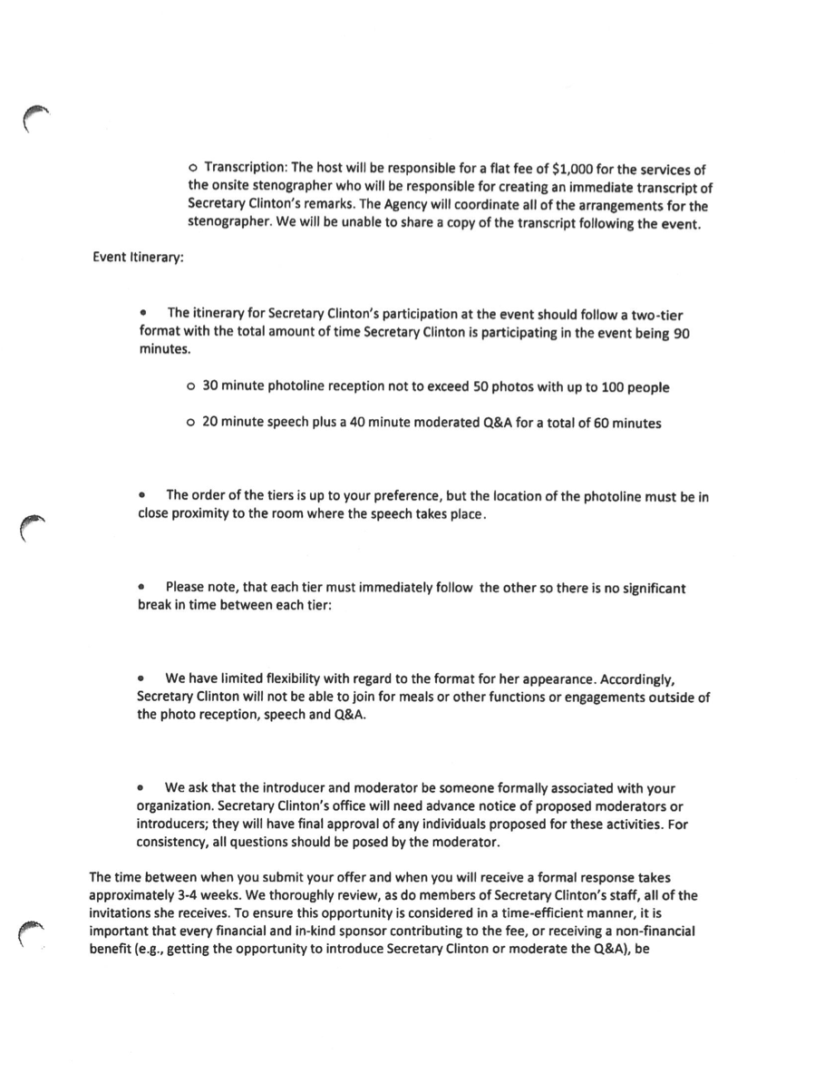 The Well-Compensated Hillary Clinton