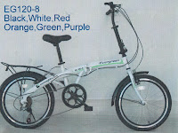 Sepeda Lipat Evergreen EG120-8 20 Inci