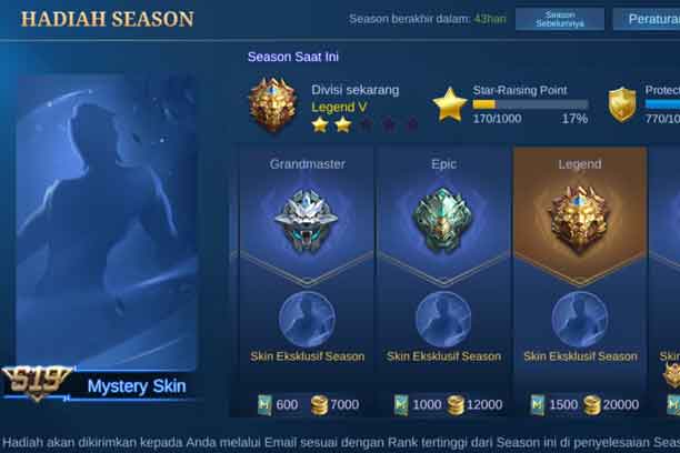 Bocoran Hadiah Skin Season 19 Bocoran Hadiah Skin Season 19