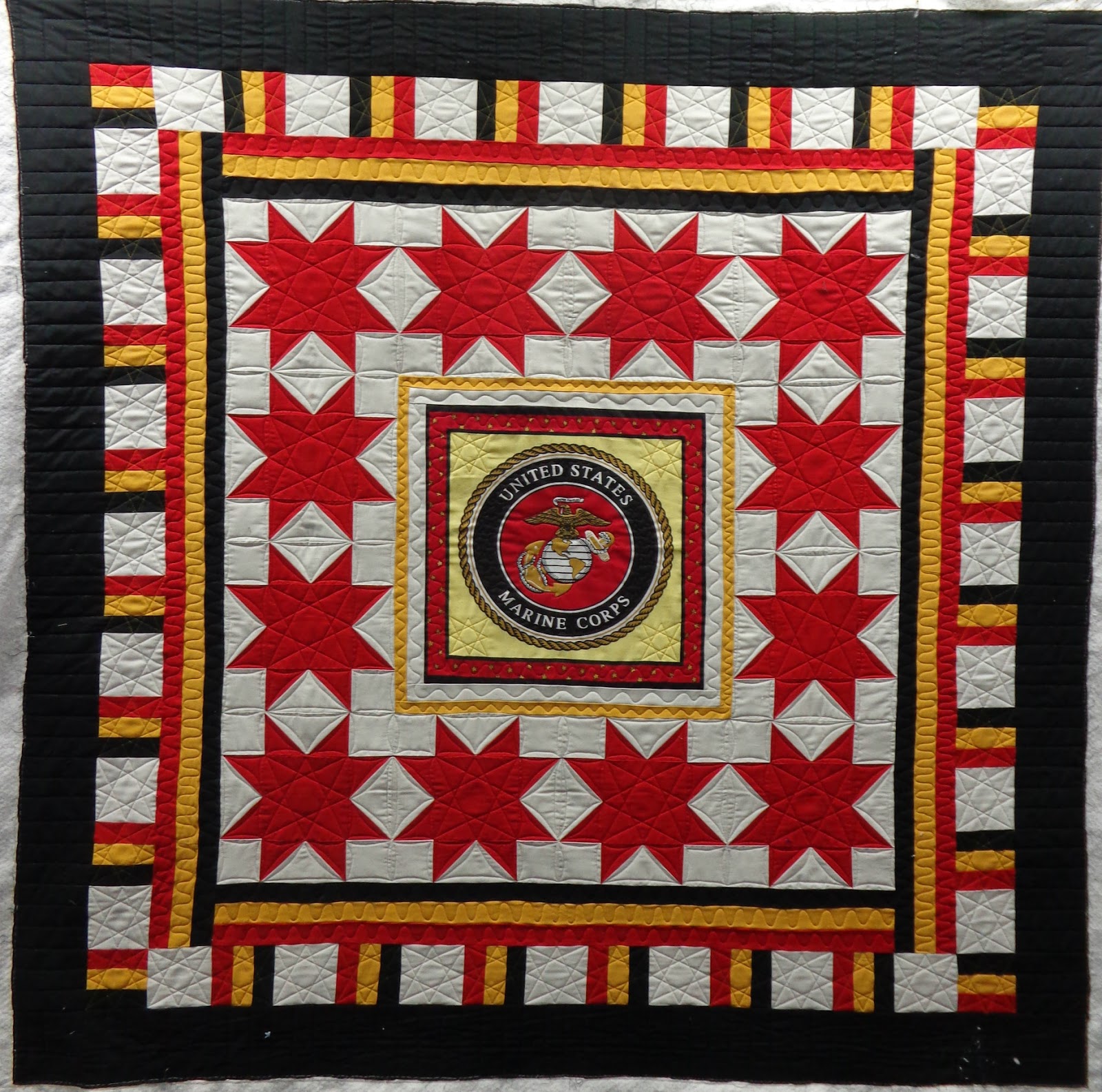 Sue's Stitchin' Marine Corps Quilt of Valor