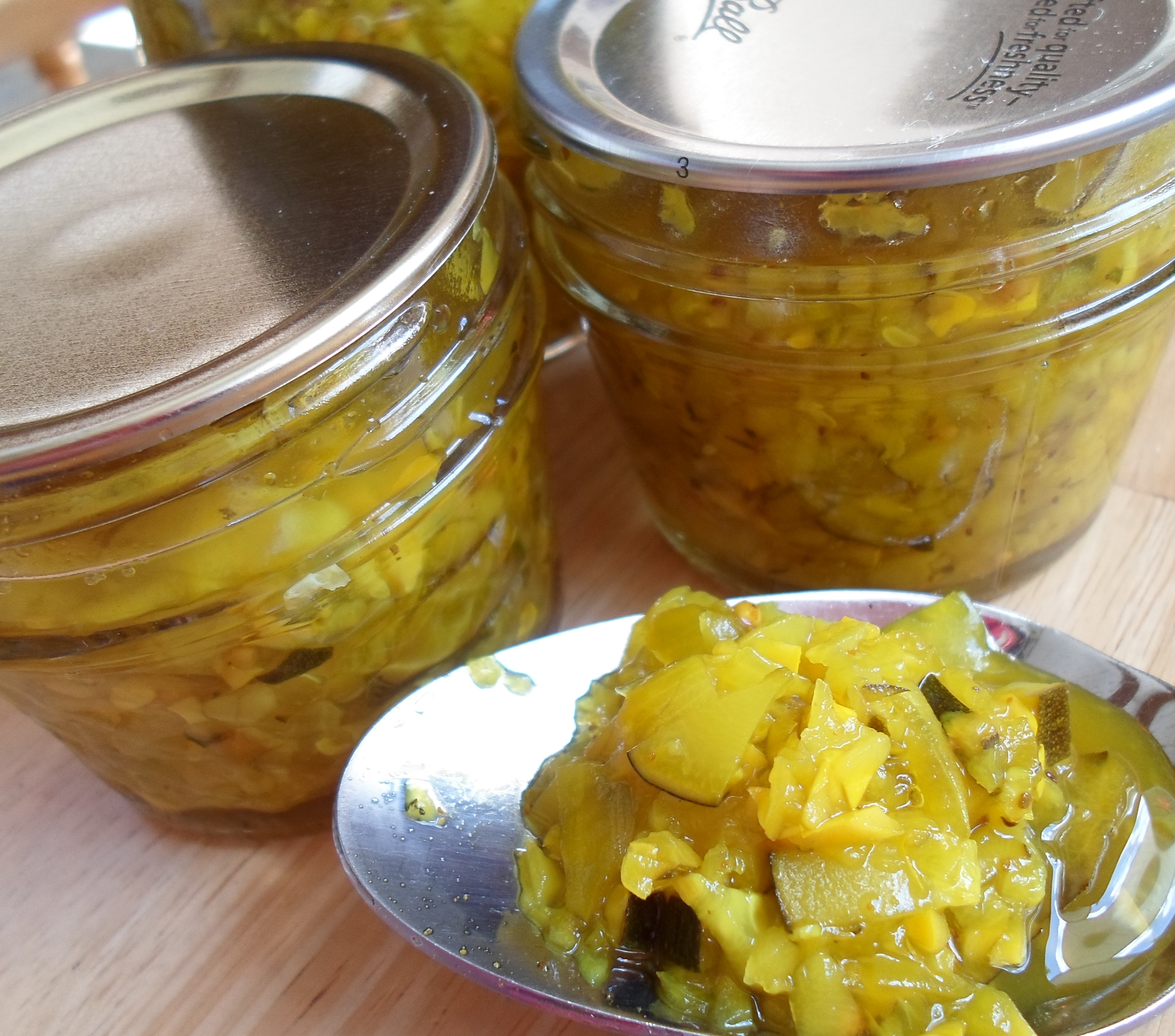 Happier Than A Pig In Mud Zucchini and/or Summer Squash Relish