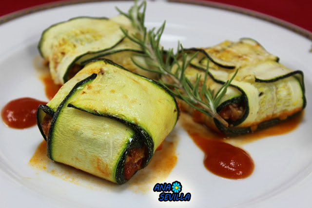 Raviolis de calabacín y pollo, con Thermomix. Ana Sevilla