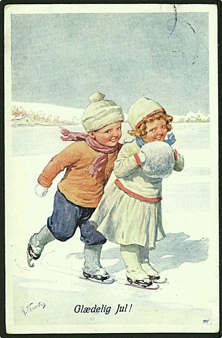 День рождения на катке. Советские зимние открытки с детьми. Винтажные новогодние открытки. Дети на советских открытках зимой.
