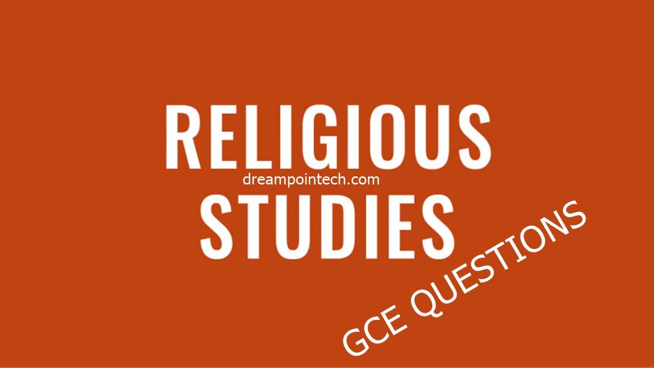 Cameroon GCE ALevel Religious Studies Past Questions/Answers PDF in 2023