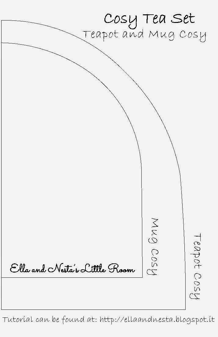 Ella & Nesta's Little Room Cosy Tea Set Twin Teapot and Mug Cosy