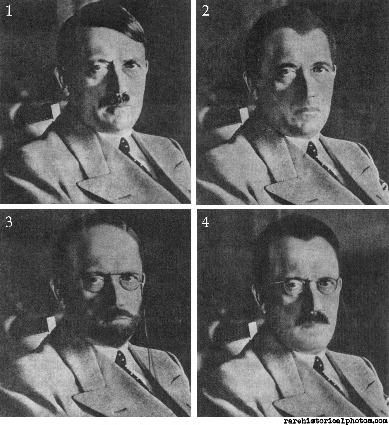 1-4 mockups of Hitler.