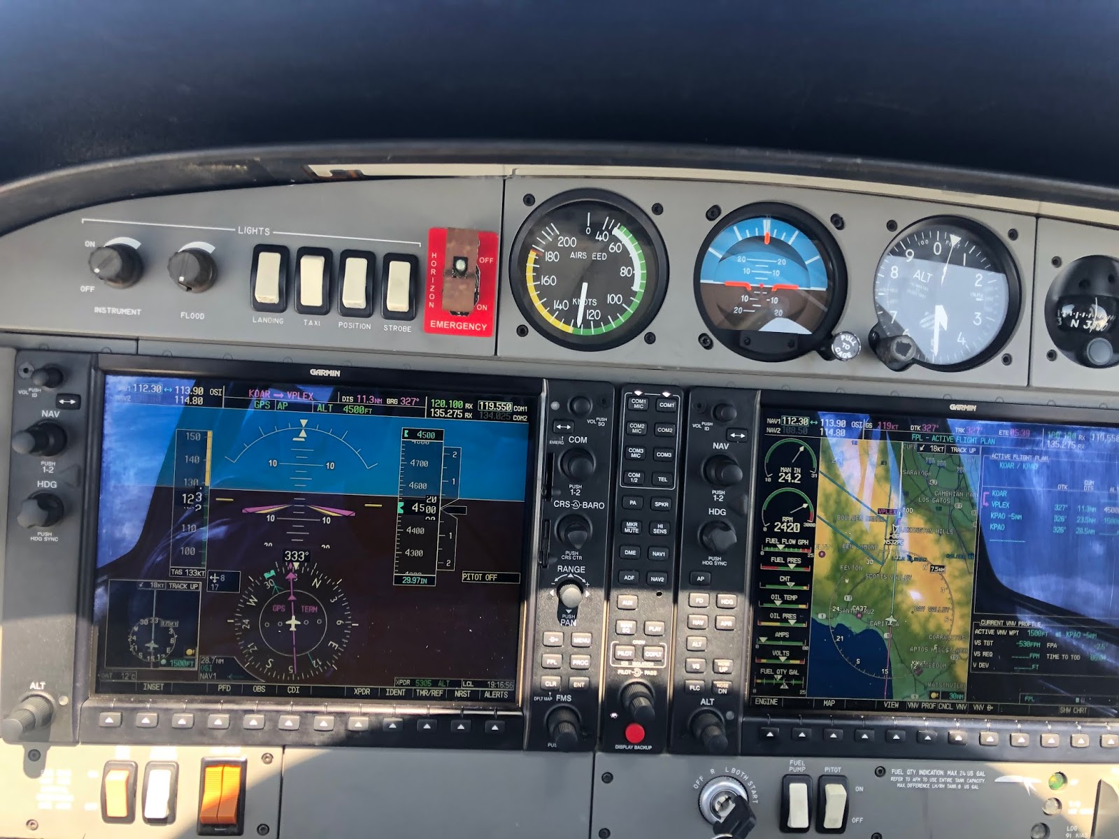 Thoughts from upside down Flying the G1000 a SixPack Pilot's Initiation