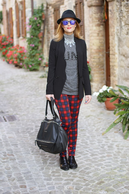 Go punk with plaid pants | Fashion and Cookies - fashion and beauty blog