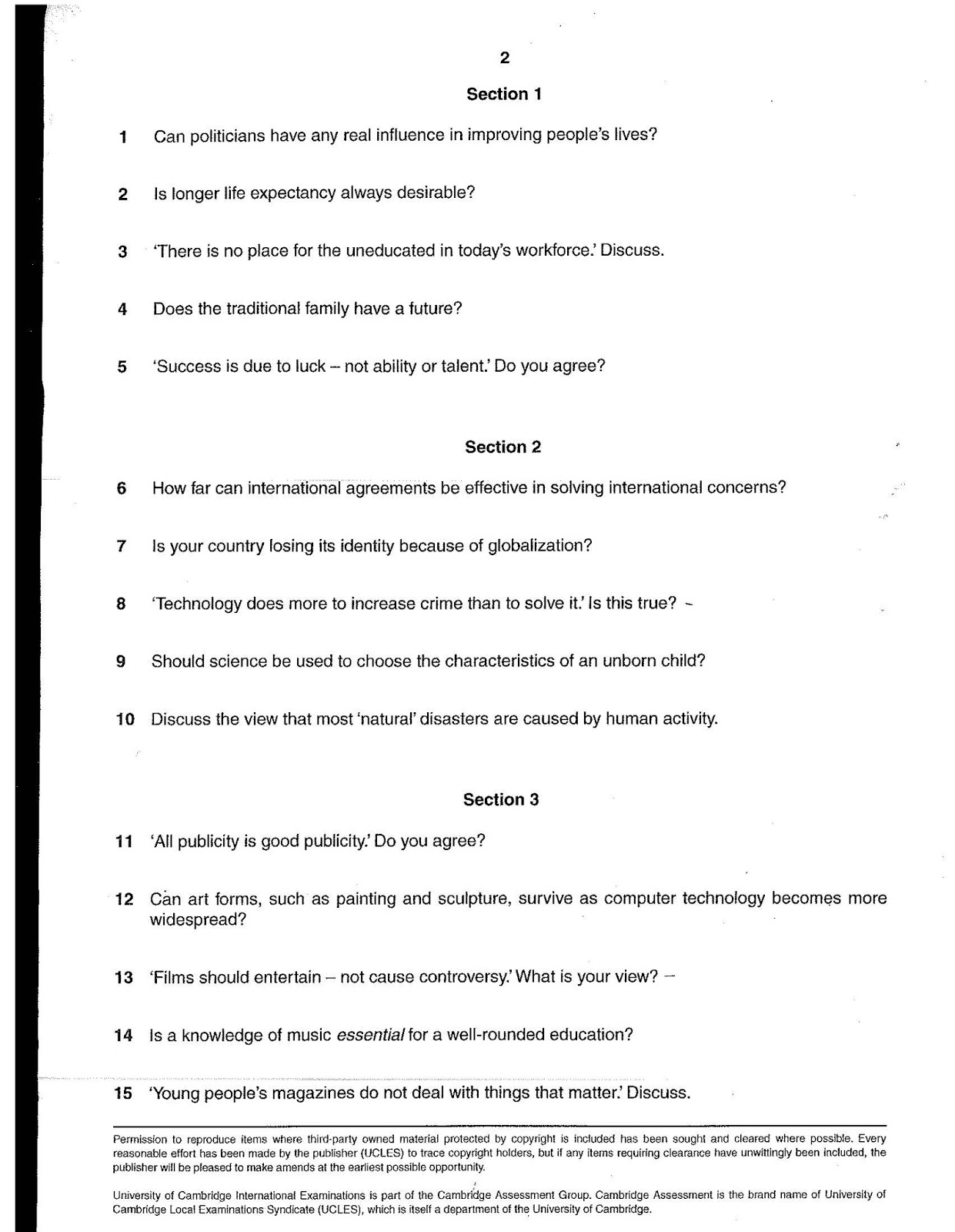 social studies cxc paper 2