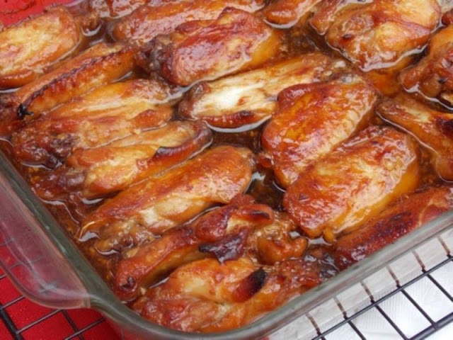 Caramelized Baked Chicken Wings and Legs