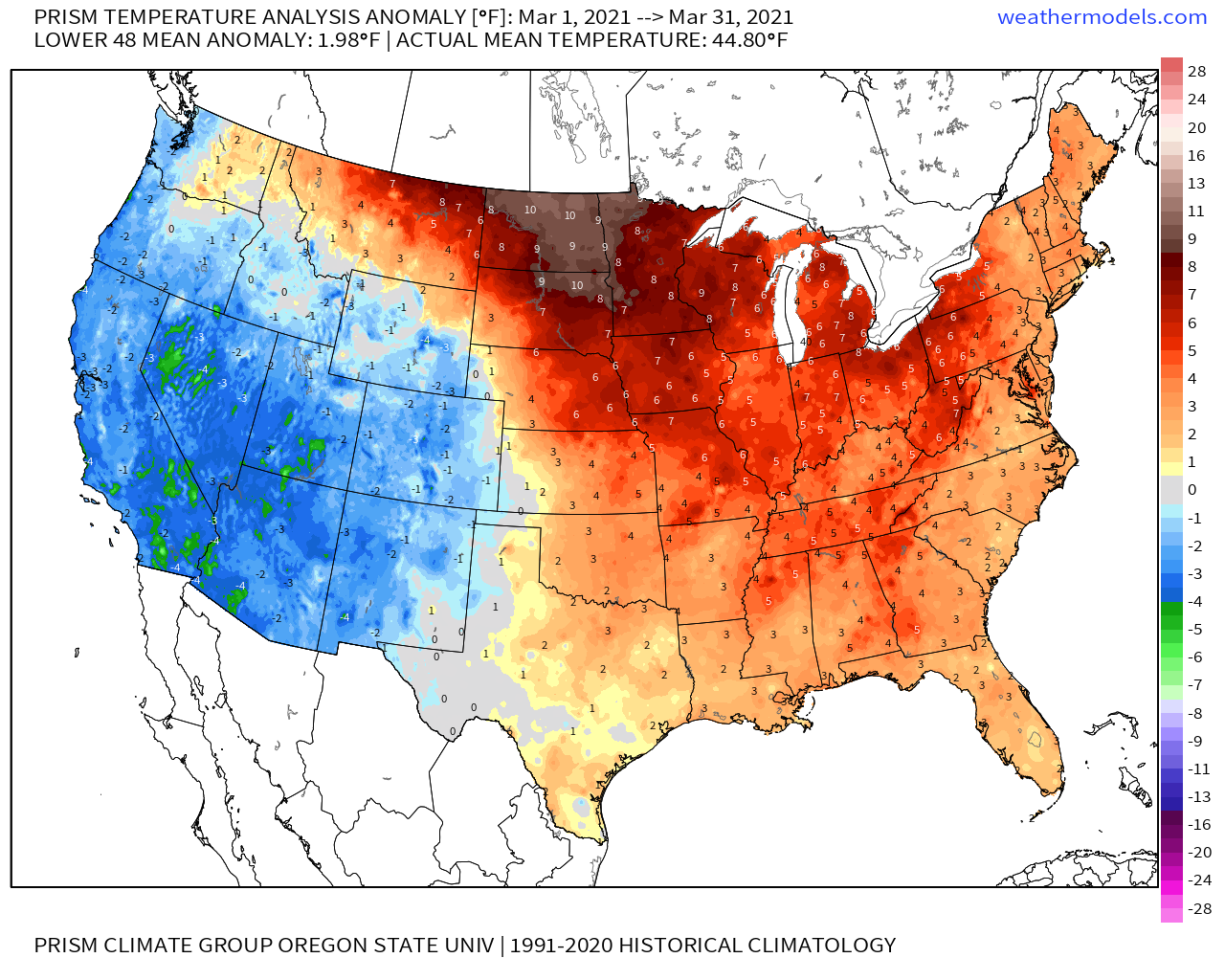 MWN Blog March 2021 Climate Report for Memphis, TN