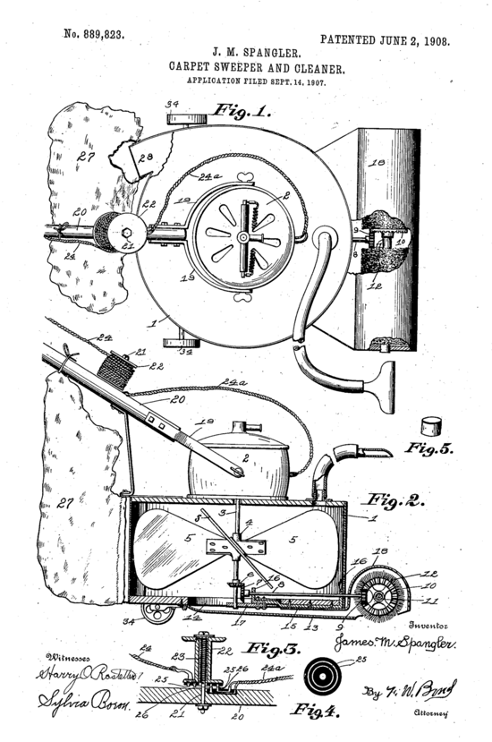 First Versions Hoover (vacuum cleaner)